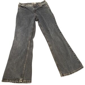 Signature Levi Strauss Bootcut‎ Jeans 12 Short At Waist Stretch Blue Denim